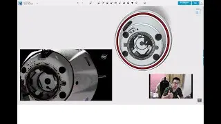 Create a spacex dragon 23D model, use Fusion360 and 123D together,make the top hatch.