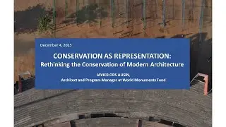CONSERVATION AS REPRESENTATION, Javier Ors Ausin, December 4, 2023