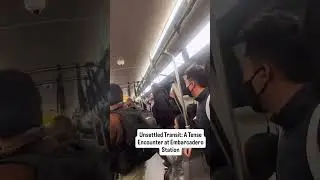 Intense Confrontation on BART Train at Embarcadero Station #bart #sanfrancisco #viral