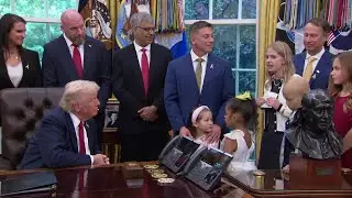 RAW: Donald Trump speaks with childhood cancer survivors