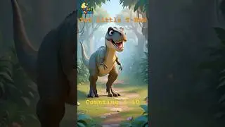 Ten Little T-Rex | Dinosaur Dance | Dinosaur songs for Kids | @yashfa.rhymes #shorts
