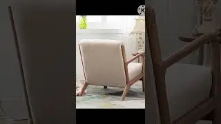 #Bonzy HomeMid Century Modern Accent Chairs Set of 2, Reading Armchair for Living Room, Beige