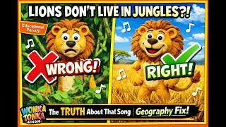 The Lion Roams the Savannah | Geography Parody Song | Wonk Tonka Studio