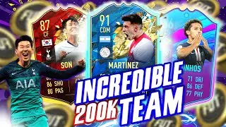 BEST 200K TEAM FIFA 20 w/ TOTS MARTINEZ!!! ( INCREASE YOUR WINS INSTANTLY)!