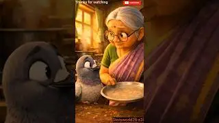 The Greedy Pigeon&rsquo;s Trouble 🐦😱 | Grandma&rsquo;s Sweet Lesson #shorts #animation #ai #birds #grandma
