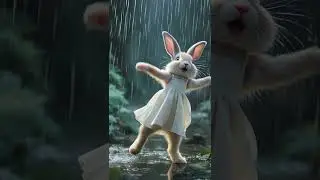 bunny 🐰 dancing 💃 😍 #viral #funny #bunnies #ai #aiart #cute #animals #cuteanimal