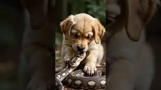 Curious Puppy Licks a Giant Snake&mdash;A Playful Mistake or Deadly Danger?