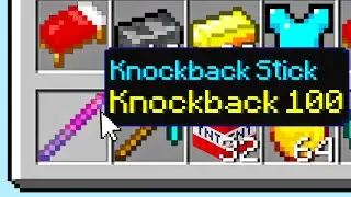 Minecraft Bedwars but I have a knockback 100 weapon...