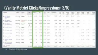 Search Engine Marketing  Vanity Metrics vs  Performance Metrics