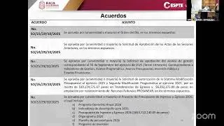 CUARTA SESION ORDINARIA  DEL CONSEJO DE ADMINISTRACION  DE  LA CESPTE 2025