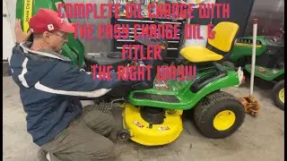 How to: A Complete oil change with the Easy Change Oil / Filter. John Deere Riding Lawnmower S120