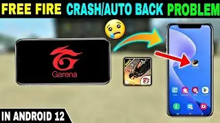 Solve free fire crash problem after garena logo//Free fire not opening auto back problem solve