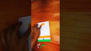 Easy card making idea for independence day 🇮🇳 #art #creativity #viral