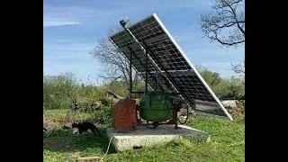Tracker solarny na bazie betoniarki