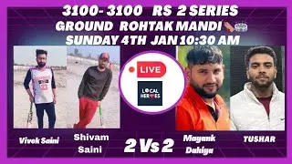 Mayank, Tushar Rohtak Vs Vivek , Shivam Rohtak 4100 Rs Series at Rohtak Mandi 🏏🏟️🔥 !