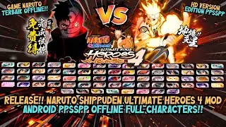 Naruto Shippuden: Ultimate Ninja Heroes 4 HD Version (PSP) Android Offline - PPSSPP Edition