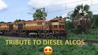 TRIBUTE to Diesel ALCO Locomotives in SCR ROUTE | INDIAN RAILSIM