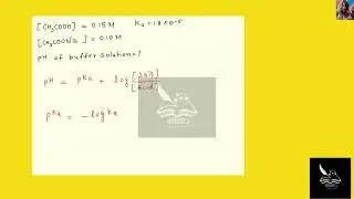 What is the pH buffer that contains 0.15 M CH3COOH and 0.10 M NaCH3COO (Ka=1.8 x 10-5)?