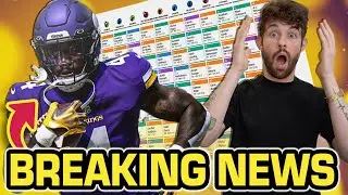 Nick Breaks MAJOR Dalvin Cook News during a Fantasy Football Mock Draft