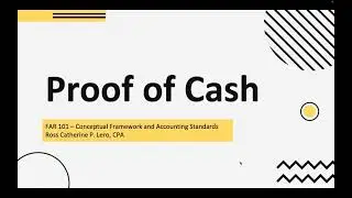 Proof of Cash