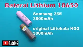 Аккумулятор литиевый литокала HG 3000мАч 20А Samsung 3500мАч 35E SDI