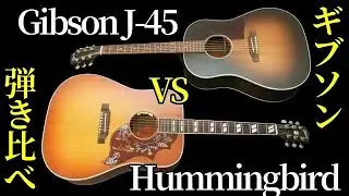 【弾き比べ】Gibson J-45 vs Gibson Hummingbird（ハミングバード）ギブソン人気アコギ対決 どちらがお好みですか？（名古屋アコギ専門店 オットリーヤギター完全予約制）