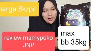 REVIEW MAMY POKO JNP (junior night pants) muat untuk BB max 35 kg