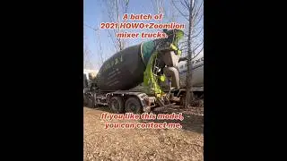 A batch of 2021 HOWO+Zoomlion mixer trucks. #truck #export #china #used truck#mixer