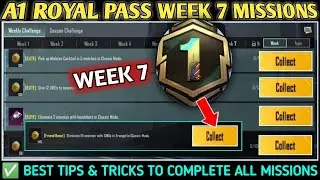 A1 Royal Pass week 7 Missions 🔥 PUBG c4s12 Week 7 Rp Missions Full Explain 🤩 #pubgmobile