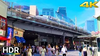 Yurakucho Area in Tokyo Japan Virtual Walk 4K HDR (有楽町散歩)