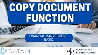 1.5.30 Vendors/ COPY DOCUMENT FUNCTION - Dynamics Business Central NAV