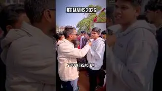 JEE Mains 2026 | STUDENT REACTION #jeemain2026 #jeemains2026 #jee2026 #reaction #studentreaction