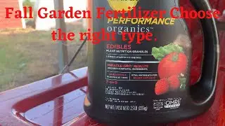 Fall Garden fertilizer tips