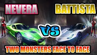 Asphalt 8 Rimac C_two VS Battista by the best JCBLiTZ