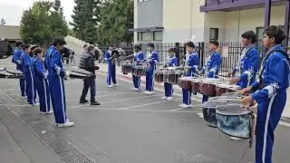 Irvington High School Varsity Drumline Practice - Foothill 2025
