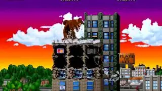 Rampage World Tour Gameplay (Arcade)