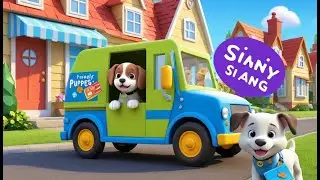 Little Puppy Drives the Mail Truck 🐶📮 | 3D Animated Nursery Rhyme for Kids