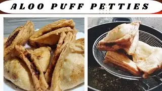 aloo puff patties recipe | aloo puff petties without oven |crispy potato puff petties without baking