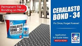 Stop Tiles From Falling Off Metal! CERALASTOBOND 34 Tile & Stone Adhesive | Interior & Exterior