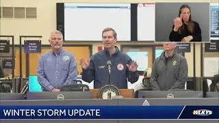 LIVE |Gov. Beshear snowstorm update