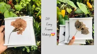 DIY Frame |Dried Flower Wall Decor|Zero Cost decor