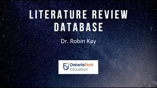Literature Review Database Base