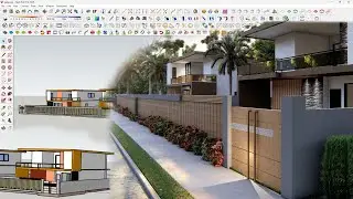 Sketchup ile 2 katlı müstakil ev modelleme #3 (3-storey detached house modeling with Sketchup)