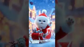 #christmas #cat #catshorts #catvideos #cute #meow #shorts #youtubeshorts #holiday #cutepets #winter