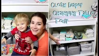 Cloth Diaper Changing Table Tour : Buttons, Thirsties, GMD, & More!