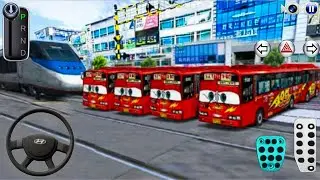 Today Train Vs Huge Bus 🚌 || Android Gameplay 2025 -- In 3D Driving Class 