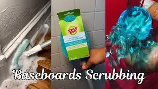 ASMR✨ Baseboards Scrubbing