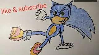 How to draw sonic cartoon character@drawingtransformation #sonic #drawing #art #super