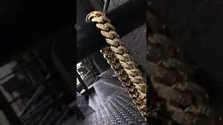 18MM Iced Out Cuban Chain - 14K Gold Filled