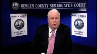 Bergen County Surrogate Michael R. Dressler Web site Welcome